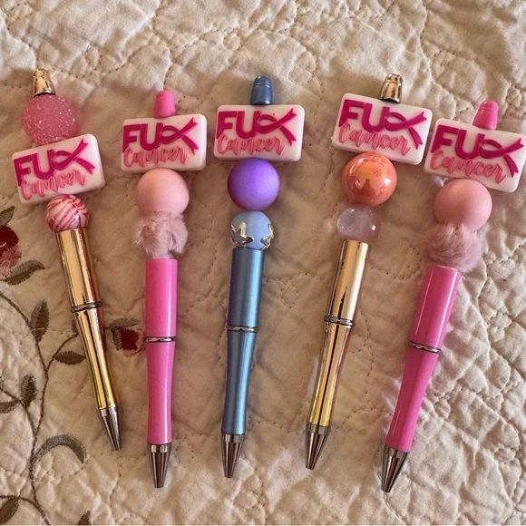 F* Cancer Handmade Pen NEW comes with one refill choose 1 - Picture 2 of 3